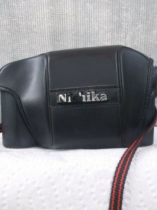 Vintage Nishika N8000 3 - D Film Camera With Case