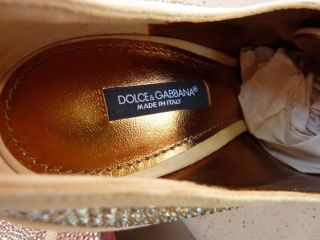 Dolce & Gabbana Disco Booties Oxford Shoes Crystal Rhinestone Vintage1970 Style 6