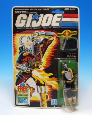 100 Vintage Gi Joe Moc Cobra B.  A.  T.  1986 Arah Hasbro Bats Mosc