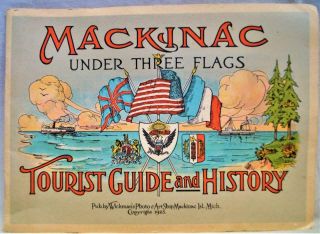 Mackinac Island Michigan Souvenir Tourism Brochure Guide 1923 Vintage Travel