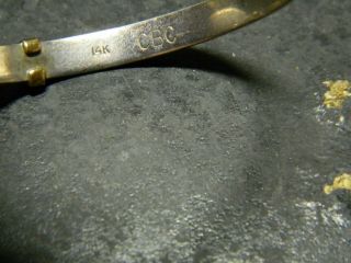 14k Gold / 925 Cbc Bracelet 935 Watch Face Sterling Silver Thimbles,  Jewelry