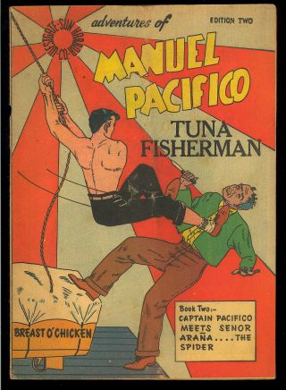Adventures Of Manuel Pacifico 2 Rare Not In Guide Giveaway Comic 1951 Vg,