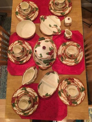 Vintage Franciscan Apple Pattern England Set Dinnerware Large Lot& Xtra’s