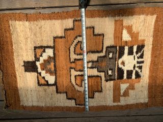 Vintage Native American Indian Woven Wool Rug Wall Decor Hand Made 42 