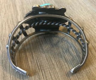 OLD VINTAGE NAVAJO LARGE ROYSTON TURQUOISE & STERLING SILVER CUFF BRACELET 9