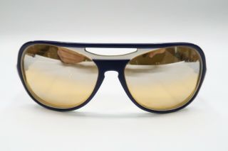 Ray Ban Vintage B&L Powderhorn Sunglasses FRAMES ' 70s Aviator Blue White A103 2