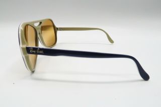 Ray Ban Vintage B&L Powderhorn Sunglasses FRAMES ' 70s Aviator Blue White A103 3
