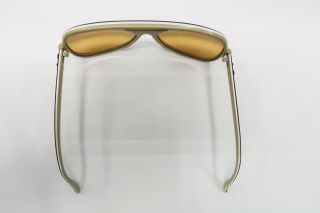 Ray Ban Vintage B&L Powderhorn Sunglasses FRAMES ' 70s Aviator Blue White A103 4