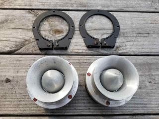 Vintage Jbl 075 Aluminum Bullet Tweeters 8 - Ohm With Brackets -