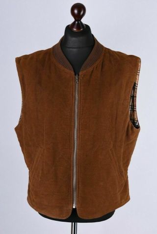Burberrys London Vintage Waistcoat Gilet Jacket Size L