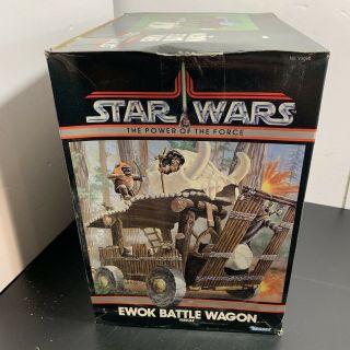 Vintage Star Wars Power of the Force EWOK BATTLE WAGON w/Original Box POTF 3