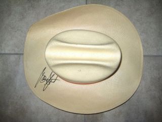 Vintage 1991 George Strait Autograph Signed Cowboy Western Hat No