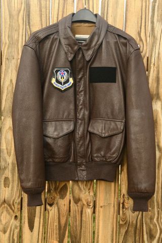 Cooper Saddlery A2 A - 2 Leather Flight Jacket 1988 Military Ideal Zipper Usa 44r