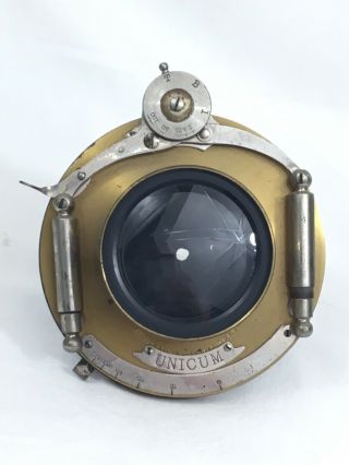 Vintage 1891 Patent Bausch & Lomb Unicum Shutter,  Lens 8X10 Large Format Camera 2