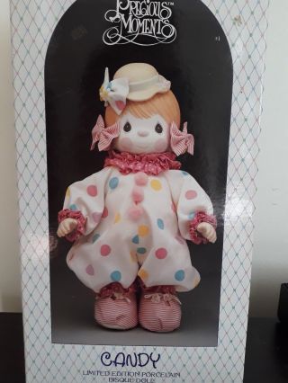 Vintage Precious Moments " Candy " Limited Edition Porcelain Bisque Doll.