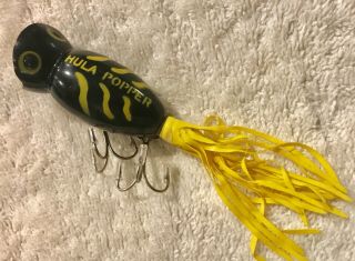 Fishing Lure Fred Arbogast Hula Popper In Very Rare Color Tackle Box Crank Bait
