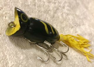 Fishing Lure Fred Arbogast Hula Popper In Very Rare Color Tackle Box Crank Bait 3