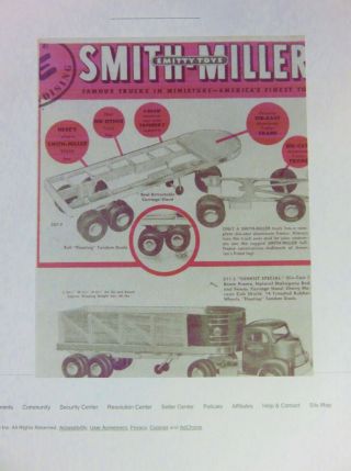 Vintage Smith Miller Smitty Toy Truck.  