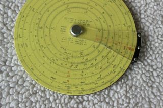 VINTAGE PICKETT CIRCULAR SLIDE RULE Model 111 - ES RARE 5