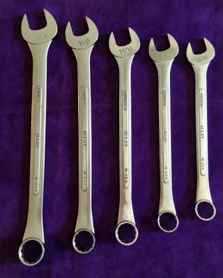 Vintage Sk Combination Wrenches - 15/16,  1,  1 1/16,  1 1/8,  1 1/4