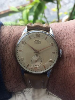 Vintage Technos 17 Rubis Watch Orologio Montre Uhren