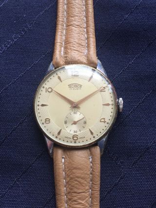 Vintage Technos 17 Rubis Watch Orologio Montre Uhren 4