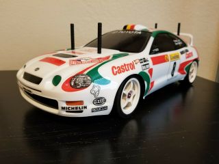 Vintage Tamiya 1/10 58201 Toyota Celica Gt - Four 97 Monte Carlo Body Tt02 Chassis