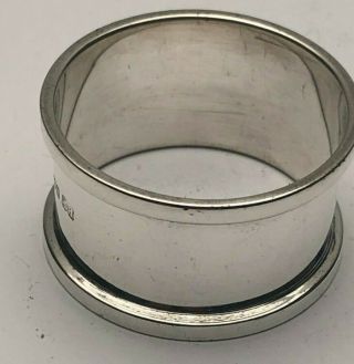 Vintage Sterling Silver Napkin Ring,  English Hallmarks,  No Monograms