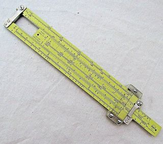 Vintage Pickett Slide Ruler Synchro Scale N600 - ES with Leather Case 2
