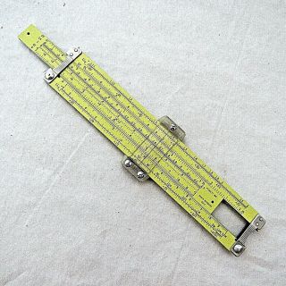 Vintage Pickett Slide Ruler Synchro Scale N600 - ES with Leather Case 3