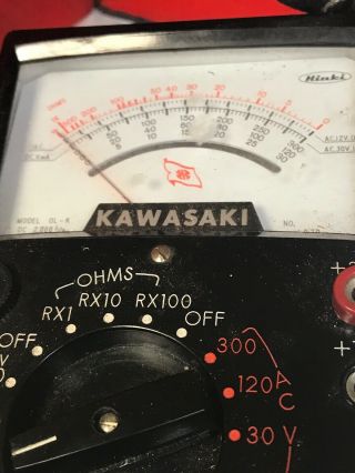 Vintage Kawasaki Hioki multi meter electrical circuit timing volt ohm amp tester 2