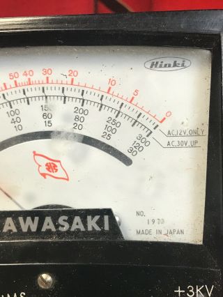 Vintage Kawasaki Hioki multi meter electrical circuit timing volt ohm amp tester 3