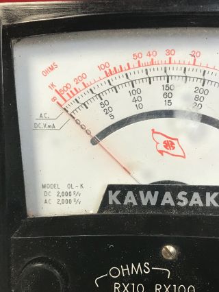 Vintage Kawasaki Hioki multi meter electrical circuit timing volt ohm amp tester 4