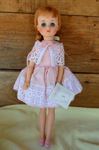 Vtg Madame Alexander 16” Elise Doll Pink Lace Dress Shawl Engagement Ring & Hose