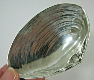 Wallace 393 Sterling Silver Clam Quahog Oyster Shell Dish Bowl Salt 3.  5 "