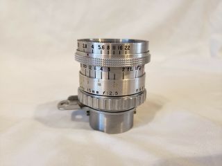Vintage Kodak Cine Ektar 15mm F/2.  5 Wide Angle Lens S Mount M Adapter Ring
