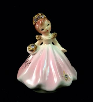Vntg Josef Originals California Figurine Doll of the Month Girl JUNE Tilt Head 2