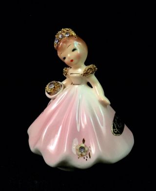 Vntg Josef Originals California Figurine Doll of the Month Girl JUNE Tilt Head 3