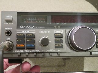 Kenwood TS - 140S Vintage Ham Radio Transceiver w/Mic SN 9020577 PRISTINE 2