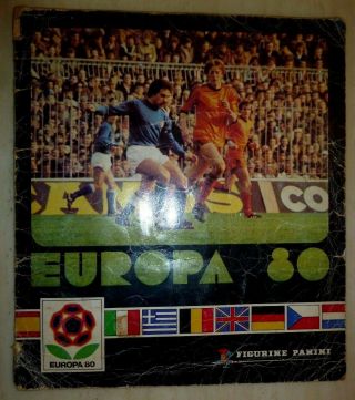 Rare Europa 80 (1980) Euros Panini Sticker Album 100 Complete