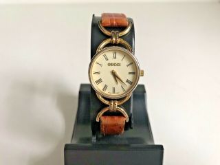 Vintage Gucci 6000.  2.  L Gold Plated Quartz Ladies Watch