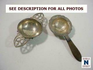 Noblespirit Antique Sterling Silver Strainers