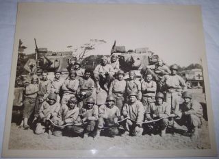 World War Ii Photograph U.  S.  Army Soldiers M5 Stuart Light Tank Crews