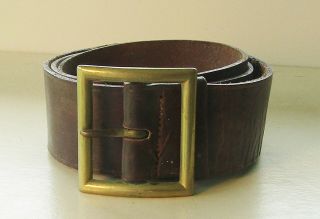 Wwii Army Leather Garrison Belt