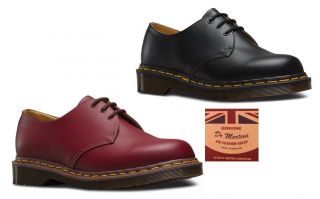 Dr Martens 1461 Vintage Made In England 3 Eyelet Premium Leather Shoes