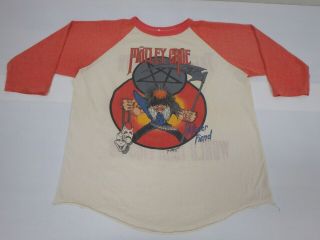 Vintage 1985 Motley Crue Theatre Of Pain Concert Tour T - Shirt Lrg Allister Fiend
