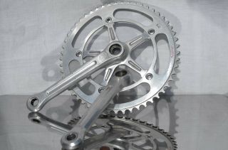 Vintage Campagnolo Record Pista Crankset/chainset 167.  5,  53t Chainring,  Bolts