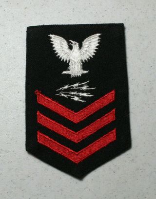 Navy Radioman Cpo First Class Rating Badge Position Patch