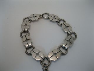 Vintage Reveri - Reveriano Castillo Mexican Sterling Silver Bracelet w Charm 3