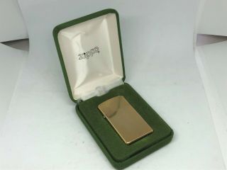 Rare ZIPPO Vintage 10K Gold Filled GF Slim Lighter w Case 10
